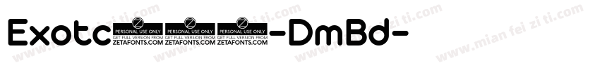 Exotc350-DmBd字体转换