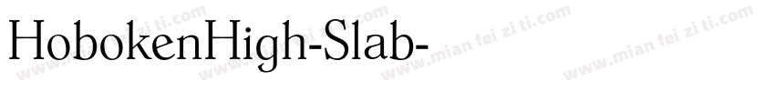 HobokenHigh-Slab字体转换