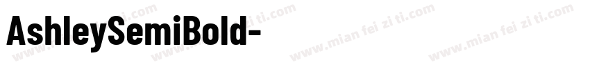 AshleySemiBold字体转换