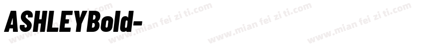 ASHLEYBold字体转换