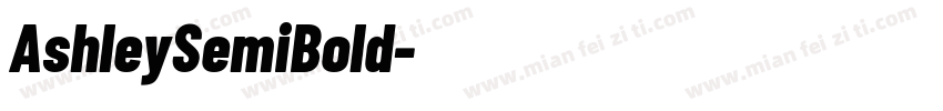 AshleySemiBold字体转换