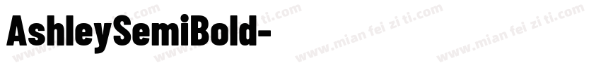 AshleySemiBold字体转换