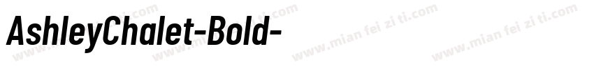 AshleyChalet-Bold字体转换