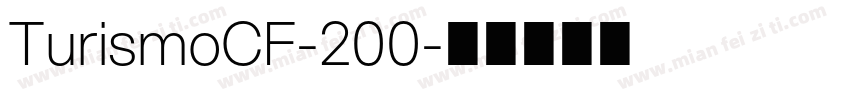 TurismoCF-200字体转换