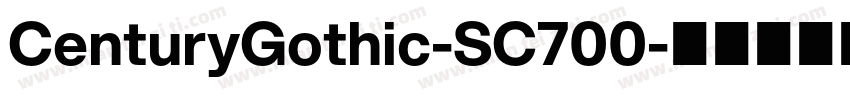 CenturyGothic-SC700字体转换