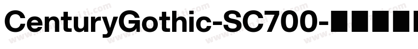CenturyGothic-SC700字体转换