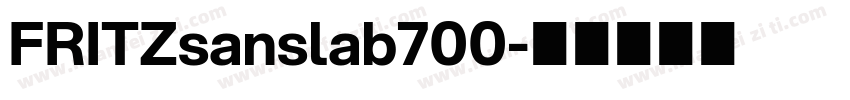 FRITZsanslab700字体转换