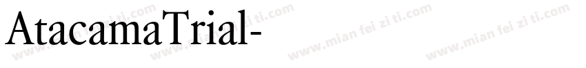 AtacamaTrial字体转换