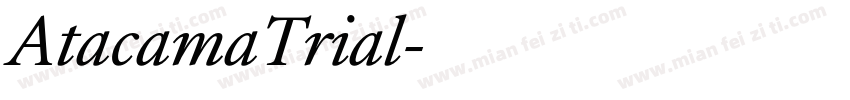 AtacamaTrial字体转换