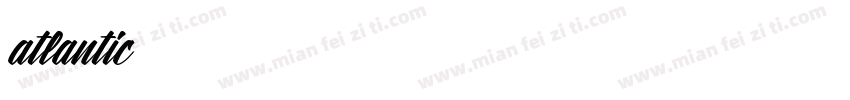 atlantic字体转换