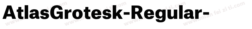 AtlasGrotesk-Regular字体转换
