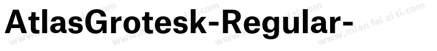 AtlasGrotesk-Regular字体转换