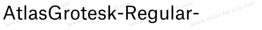 AtlasGrotesk-Regular字体转换