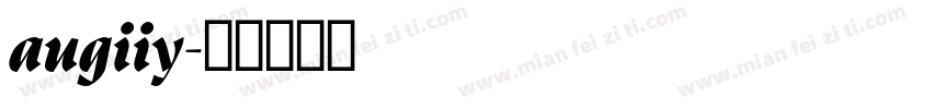 augiiy字体转换