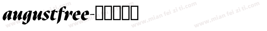 augustfree字体转换