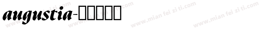 augustia字体转换