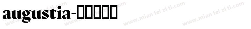 augustia字体转换