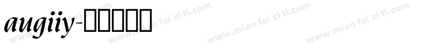 augiiy字体转换