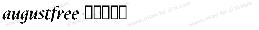 augustfree字体转换