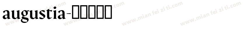 augustia字体转换