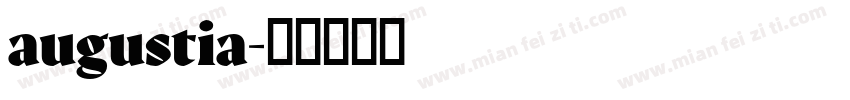 augustia字体转换