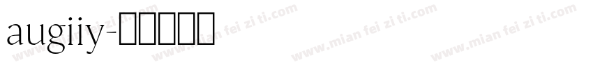 augiiy字体转换