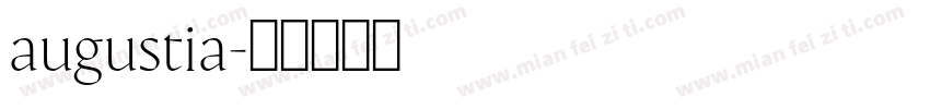 augustia字体转换