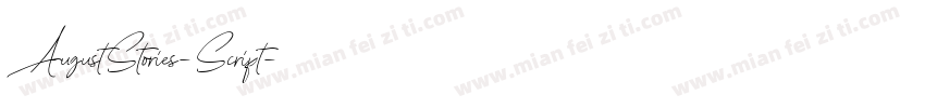 AugustStories-Script字体转换