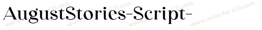 AugustStories-Script字体转换
