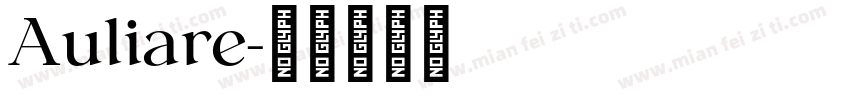 Auliare字体转换