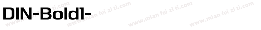 DIN-Bold1字体转换