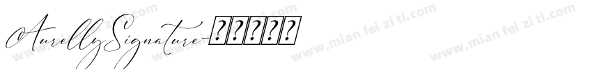 AurellySignature字体转换