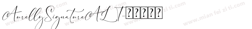 AurellySignatureALT字体转换