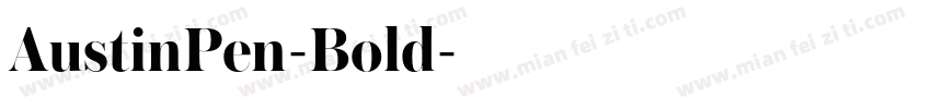 AustinPen-Bold字体转换