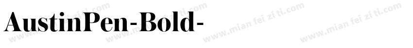 AustinPen-Bold字体转换