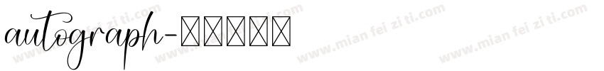 autograph字体转换