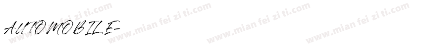 AUTOMOBILE字体转换