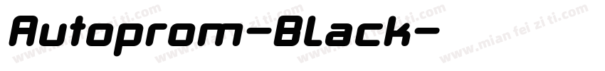 Autoprom-Black字体转换