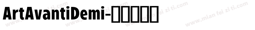 ArtAvantiDemi字体转换