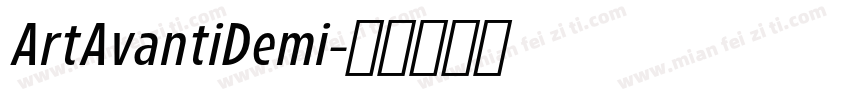 ArtAvantiDemi字体转换
