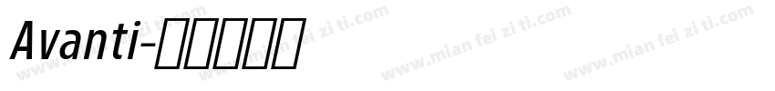 Avanti字体转换