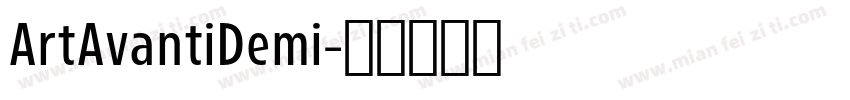 ArtAvantiDemi字体转换