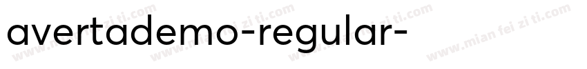 avertademo-regular字体转换