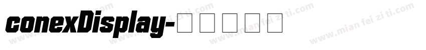 conexDisplay字体转换