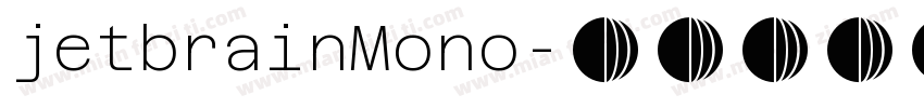 jetbrainMono字体转换