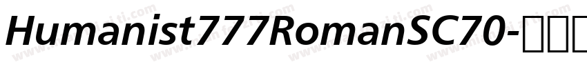 Humanist777RomanSC70字体转换