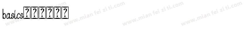 basics字体转换