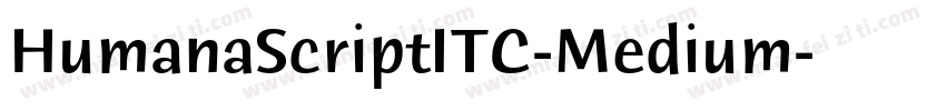 HumanaScriptITC-Medium字体转换