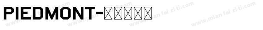 Piedmont字体转换