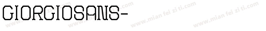 giorgiosans字体转换